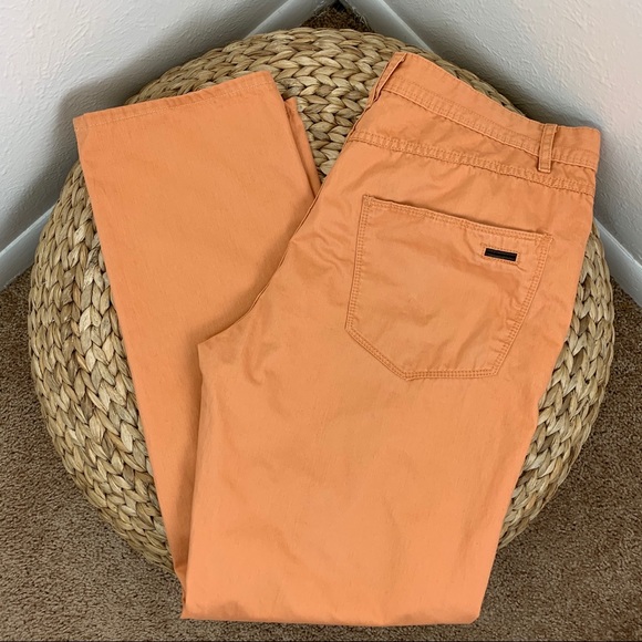 Cortefiel size 34 x 29 Dark Peach Chino Pants